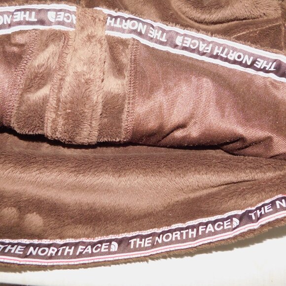 The North Face Womens L Chocolate Brown OSO Full Zip Hooded Fleece Hoodie Jacket - Picture 6 of 13